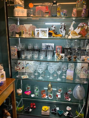 A selection of glassware - locally produced 