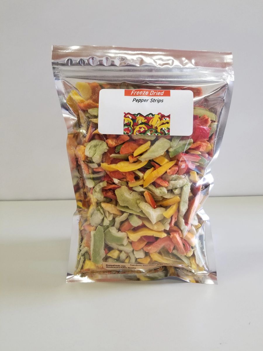 Freeze Dried Mixed Pepper Strips