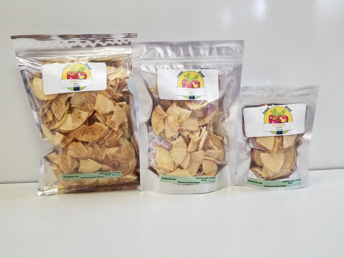 Fresh Freeze Dried Cinnamon Apple Chips