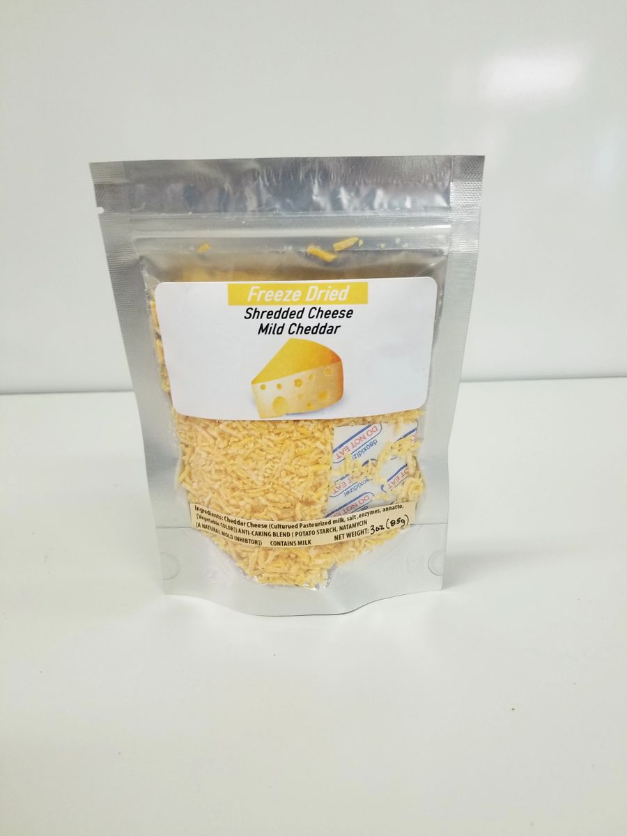 Freeze Dried Shredded Mild Cheddar Cheese