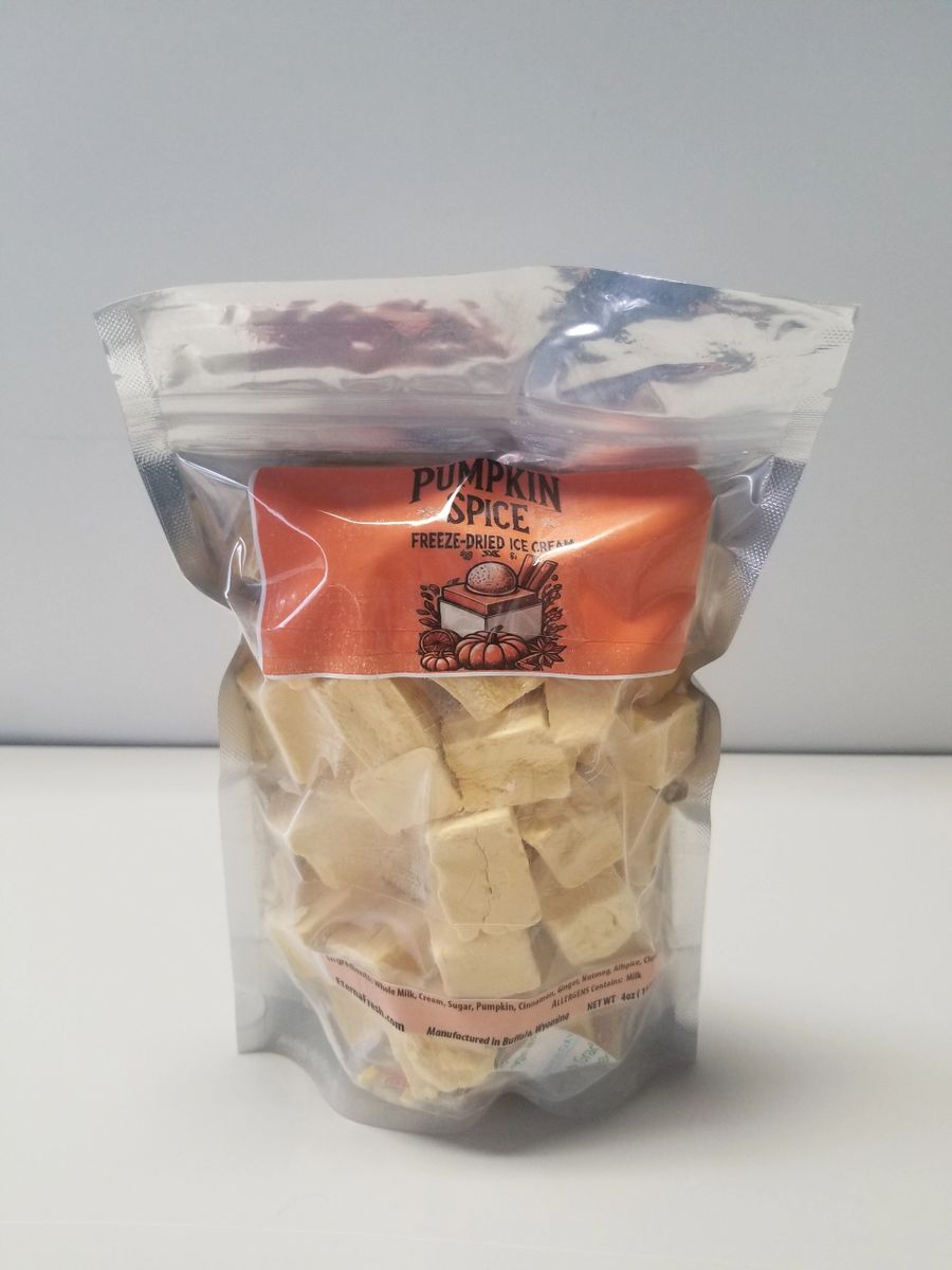 Freeze Dried Pumpkin Spice Icecream