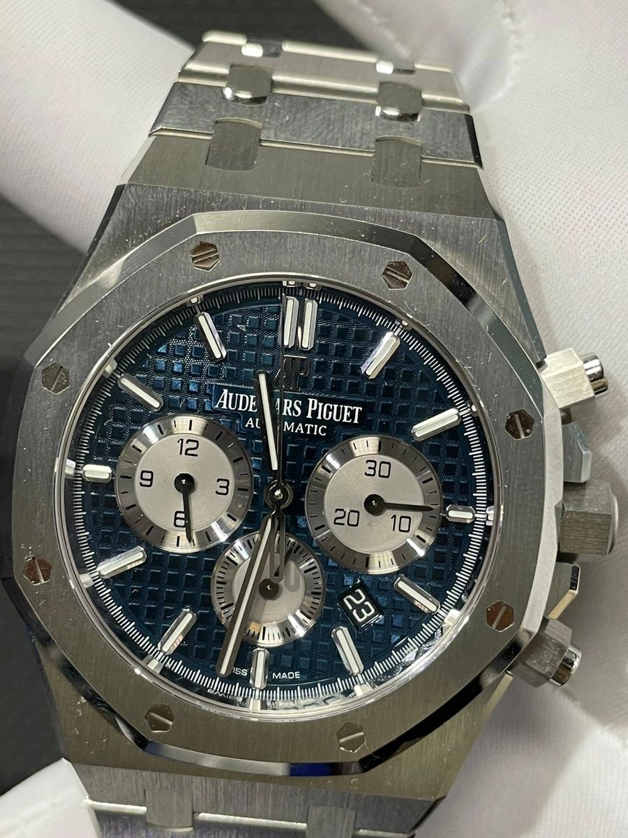 Audemars Piguet Royal Oak Self Winding 41mm Blue Dial Ref st Oo 12st 01