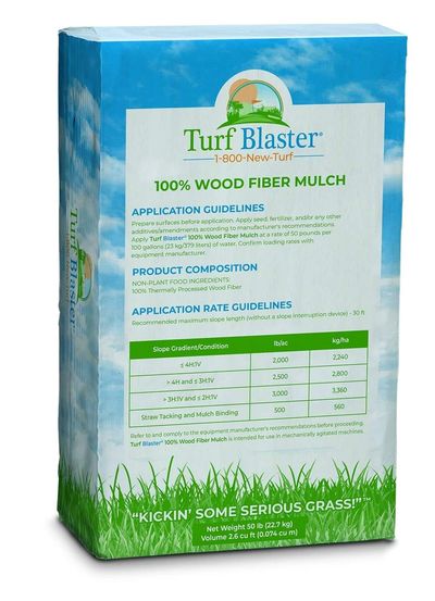 Turf Blaster® 100% Wood Fiber Mulch bale