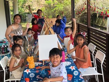 A fun birthday party at Angel Art Studio in Sydney, where creativity and celebration came together. 