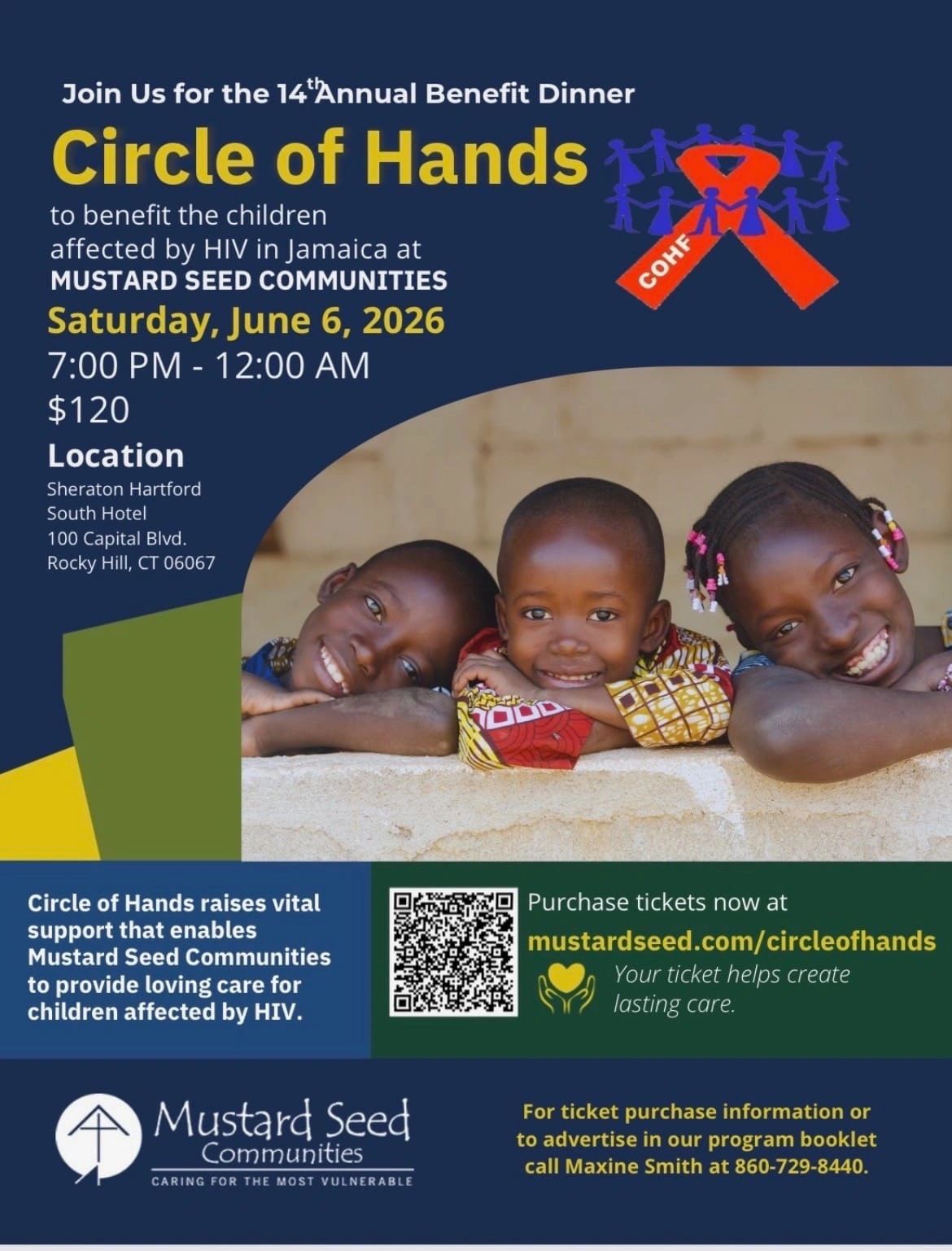 14 Annual Benefit Dinner 2026 - Circle of Hands Foundation - Rocky Hill, CT - Saturday, June 6, 2026