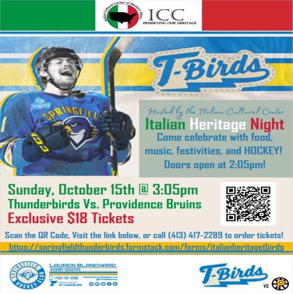 Italian Heritage Night: October 5th