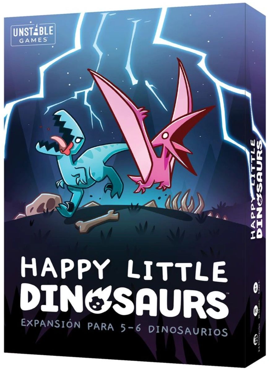 Happy Little Dinosaurs: Expansión para 5-6 Dinosaurios en Español