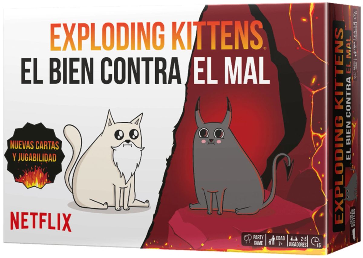 Exploding Kittens El Bien Contra el Mal en Español