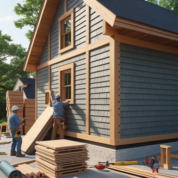 Custom Home Siding Installation