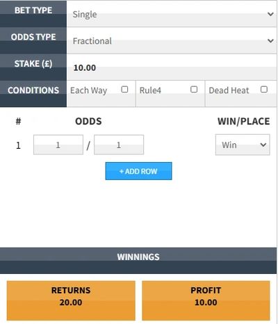 Goliath Bet Calculator