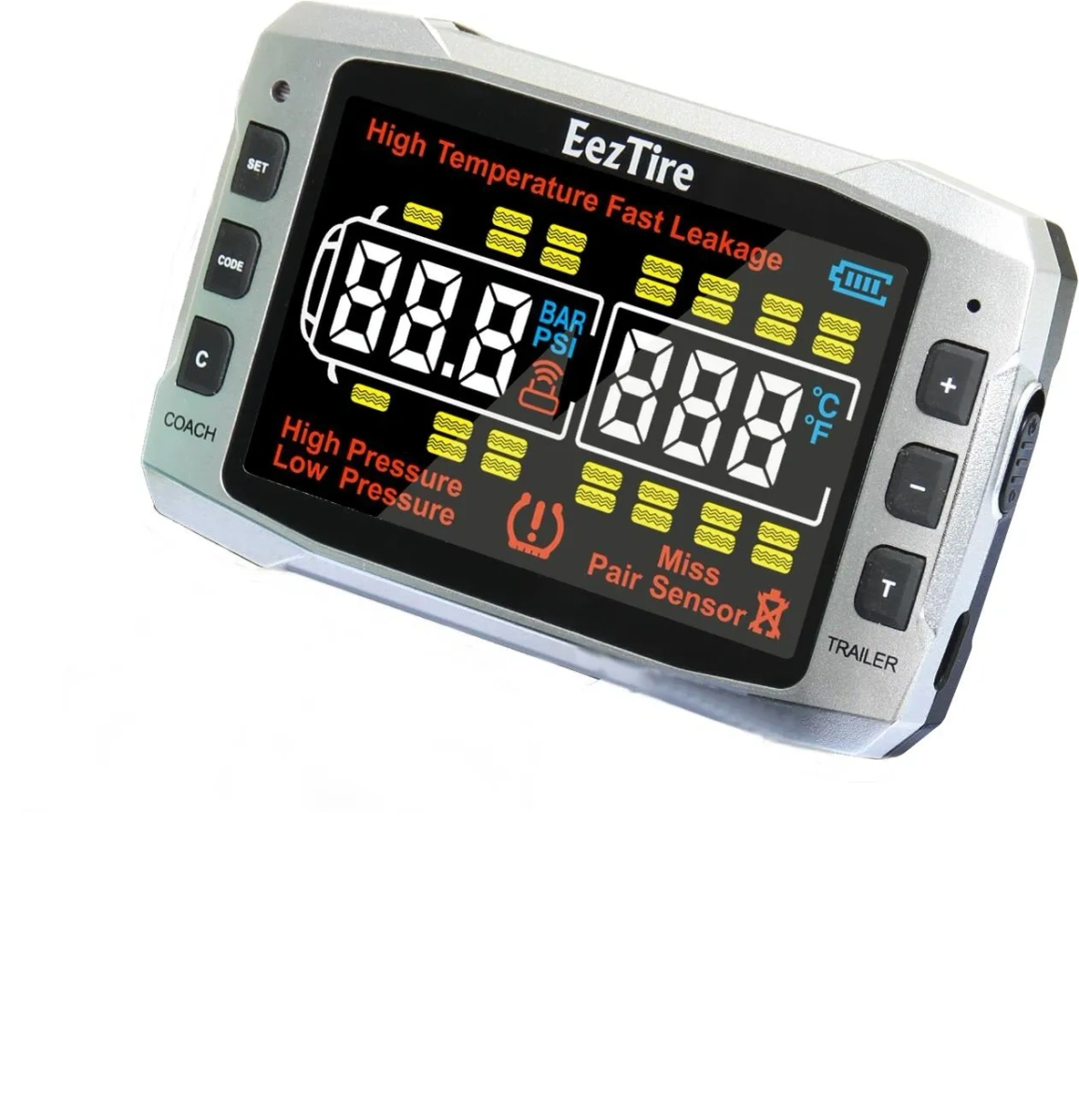 TPMS Monitor (518C) - Tire Pressure Color Monitor (Monitor ONLY)