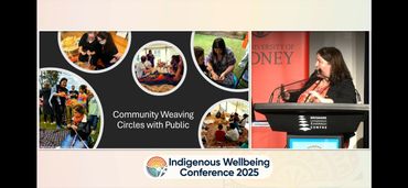 Jayne Christian speaking at the Indigenous Wellbeing Conference 2025 in Meanjin. 