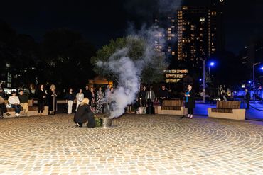 Parramatta's Lit! Opening formalities delivered by Baramadagal. 
Photo: Tony Ling