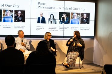 Jayne Christian speaking at the Parramatta's Lit! Industry Day. 
Photo credit: Tony Ling