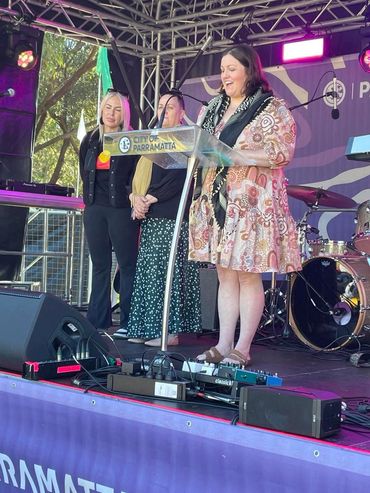 Welcome to Country delivered at 2025 Burramatta NAIDOC 