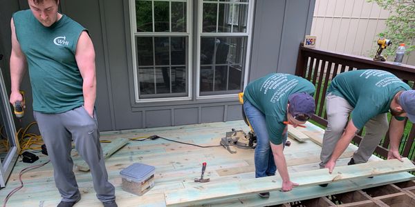 deck resurface, woodrot repair  
