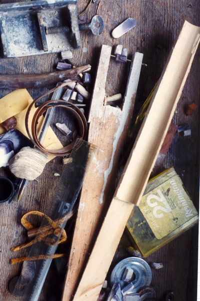 
Wampum bead maker handmade by Mekwun Hawk, Nunuwiti of our Longhouse joining our ancestors in 2005.