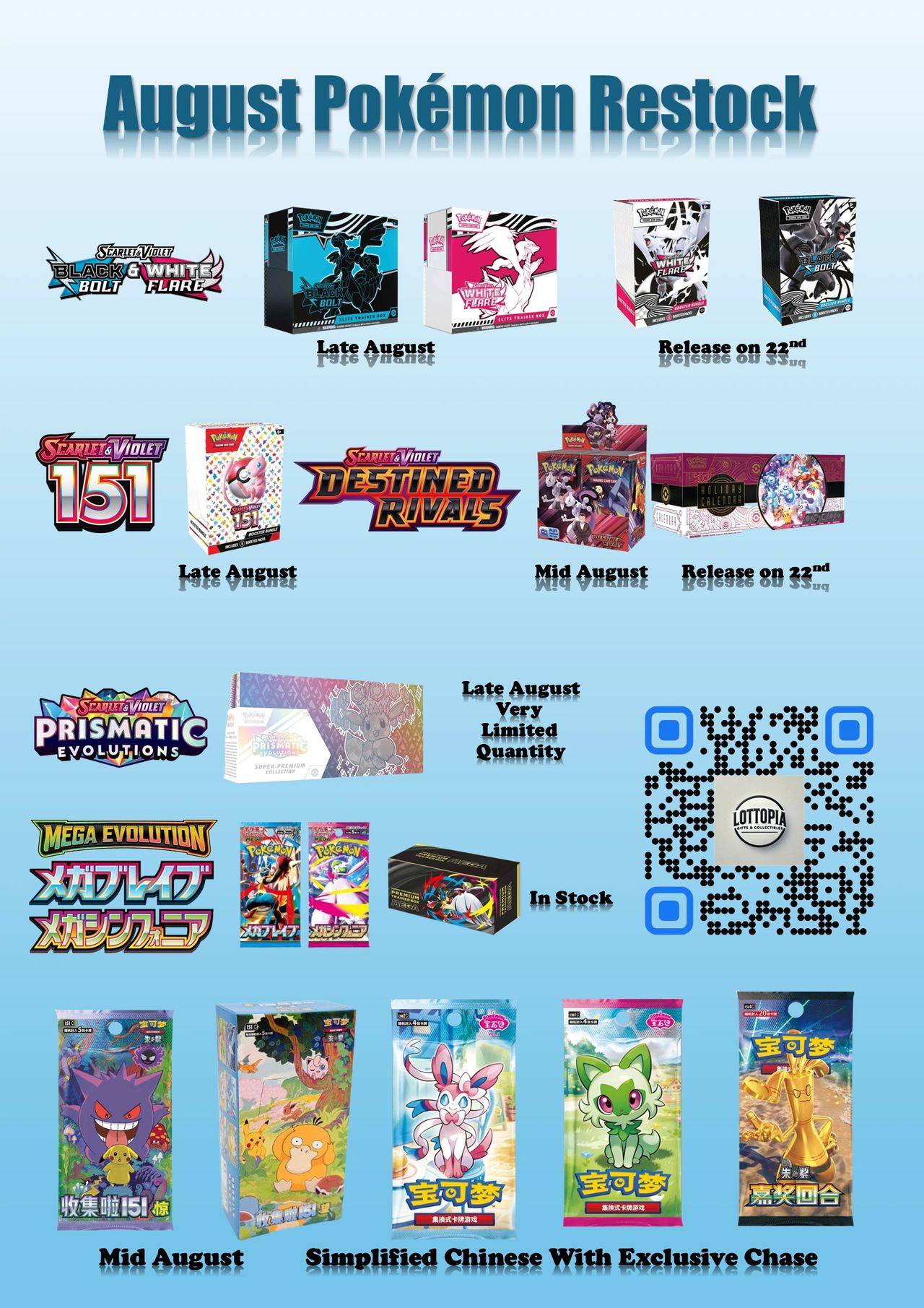 August Pokémon Restock