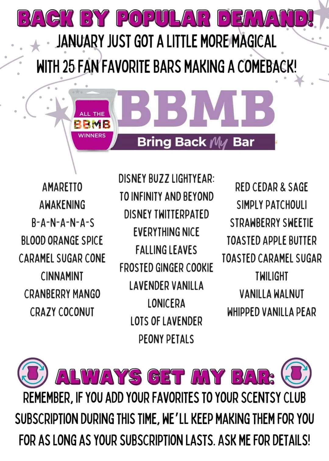 Scentsy's Bring Back My Bar!