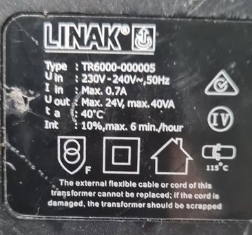 Power Adaptor LINAK Transformer Recliner Chair (PAD16)