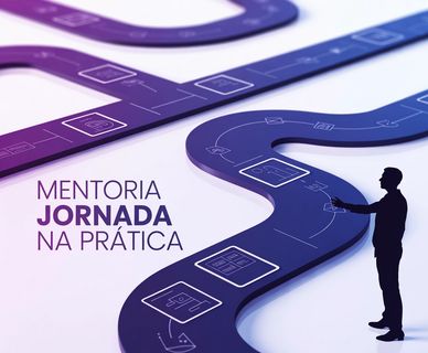 imagem que representa o mapeamento de jornada do cliente, com caminhos de estradas sinusiosas