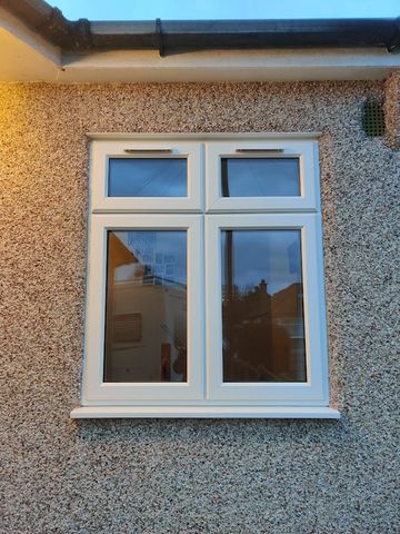 a uPVC double glazed casement window