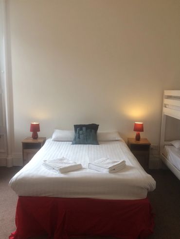 Bedroom at Marchmont Apartment