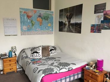 Bedroom at Marchmont Apartment