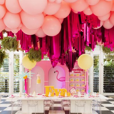 Ceiling balloon garlands and Tassels 