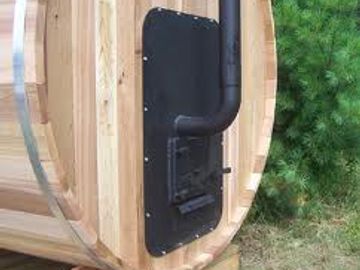 Barrel sauna wood stove