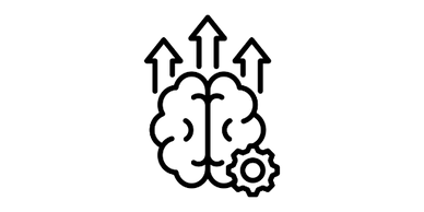 Minimalist logo design featuring an orange circle with stylized letters.