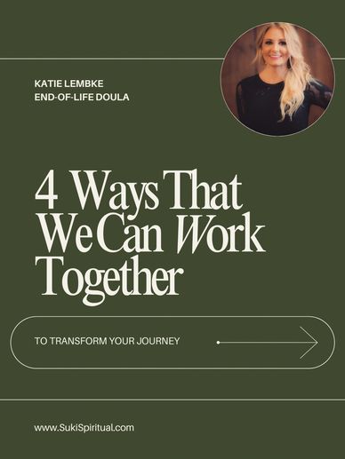 Headshot of Katie, Founder of Suki Spiritual with Text 4 Ways We Can Work Together