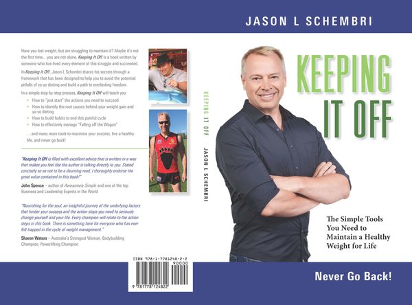 The cover of my new book, Keeping It Off. Your guide to weight management.
