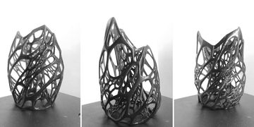 3d printed voronoi lamp covers