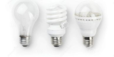 Traditional Lighting, CFL Lighting and LED Lighting