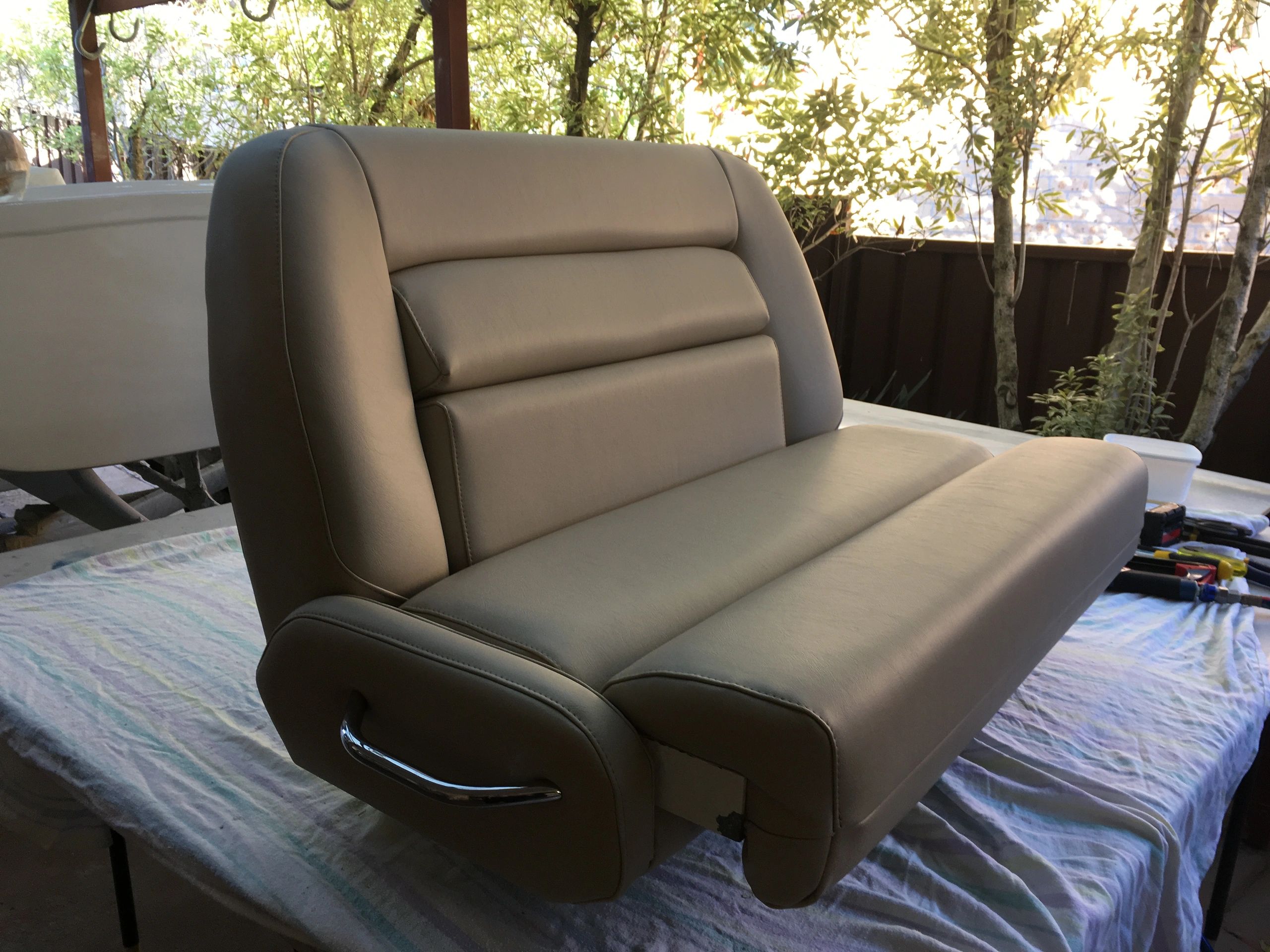 New helm chair for a sundancer