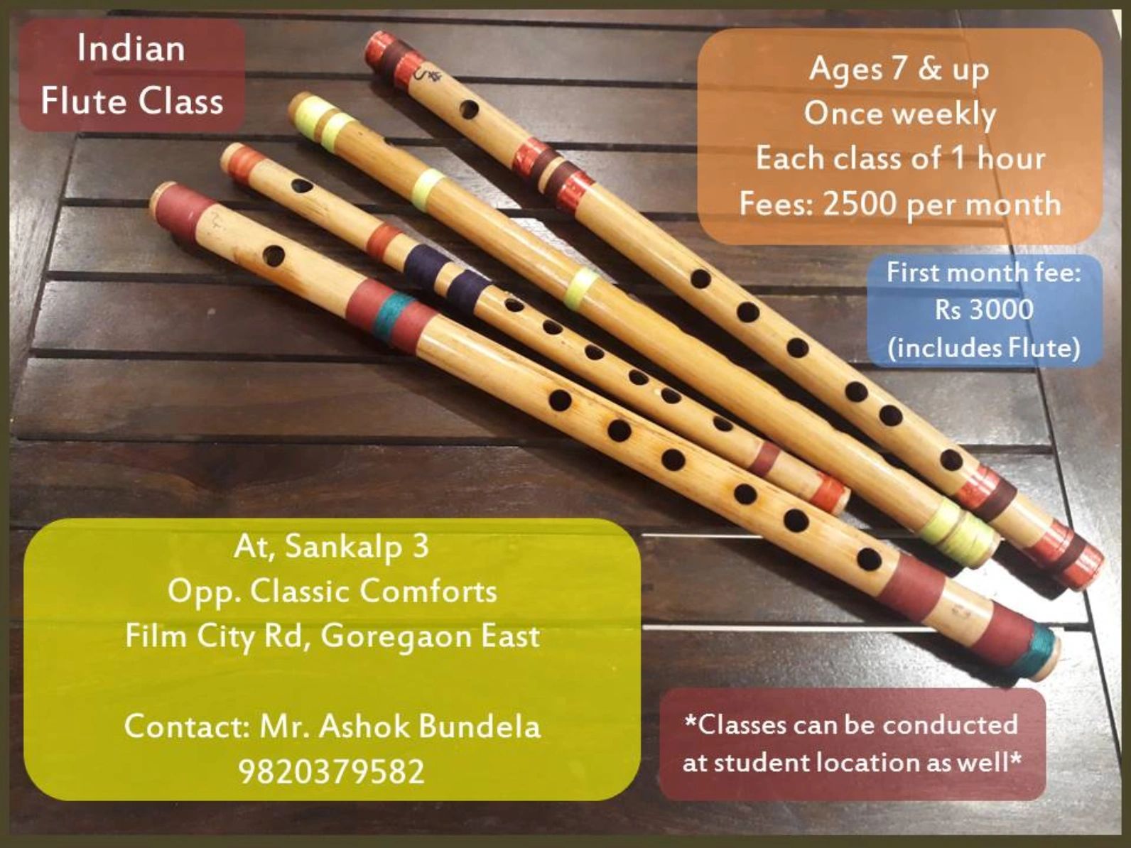 Indian Flute Class