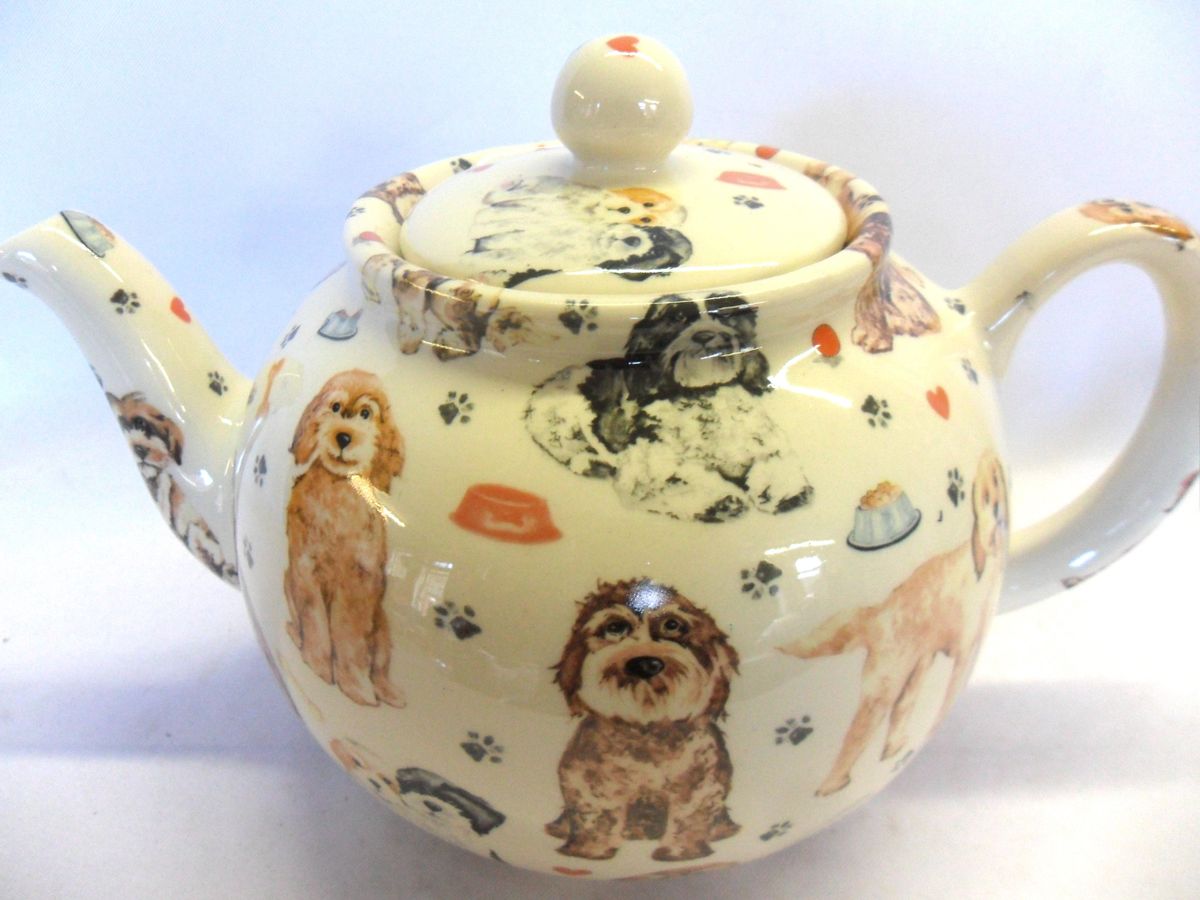 Doodle Poodles 6 cup teapot