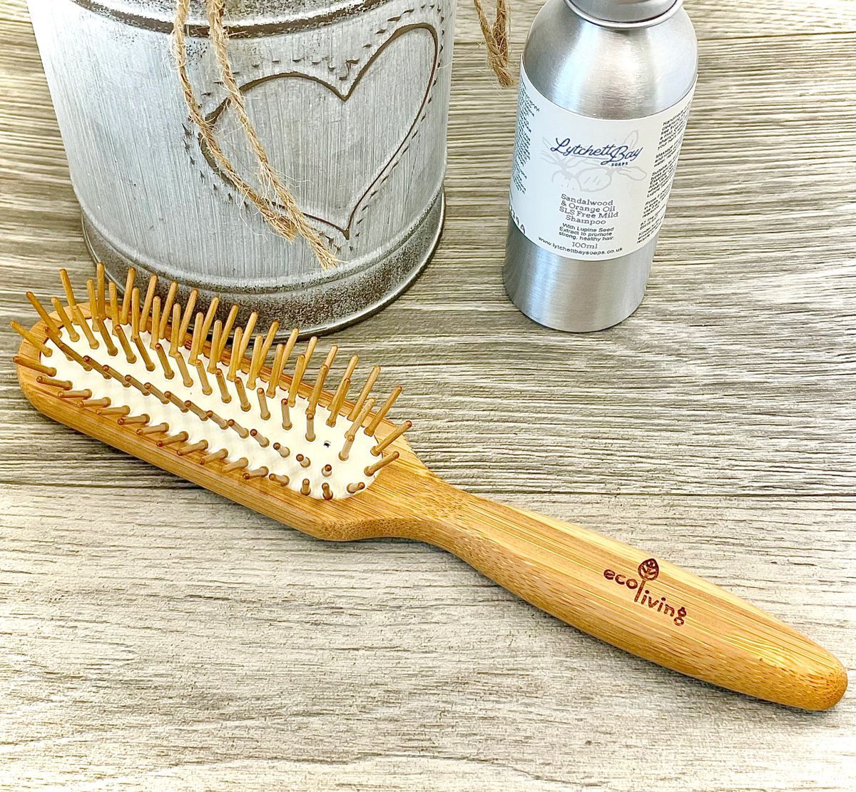 Bamboo Hairbrush with Wooden Pins