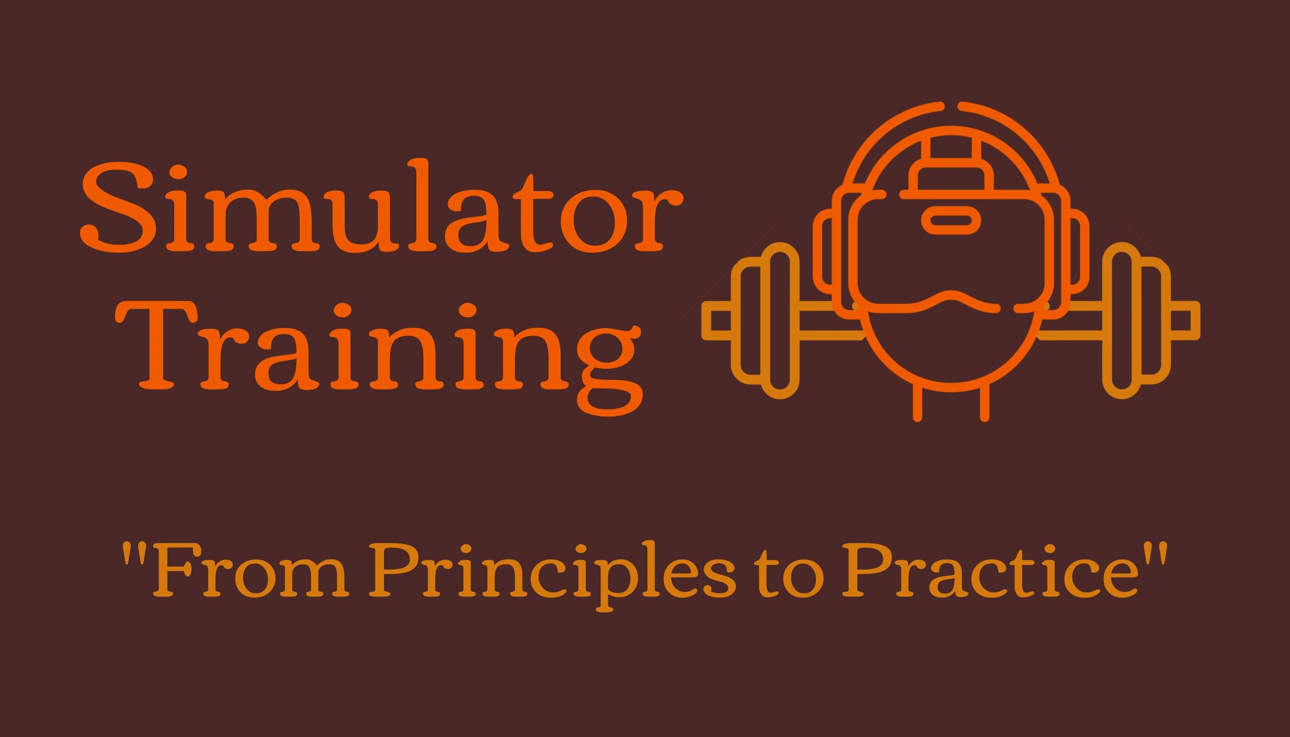 Illustration for Simulator Training with VR and weights.