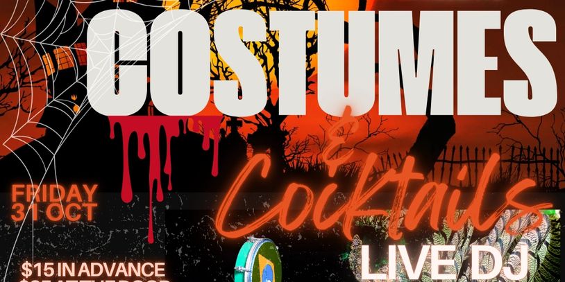 Halloween costume party with cocktails, live DJ, and $100 prize at 253 Flagstone Lane, Raeford, NC.