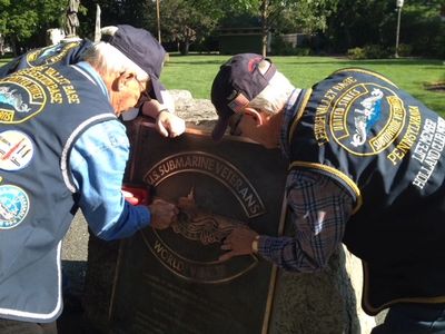 Maintenance of the USS Trigger in West Park, Allentown, PA.