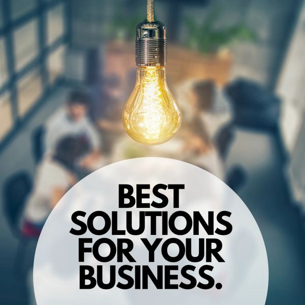 Glowing light bulb symbolizing bright business solutions.
