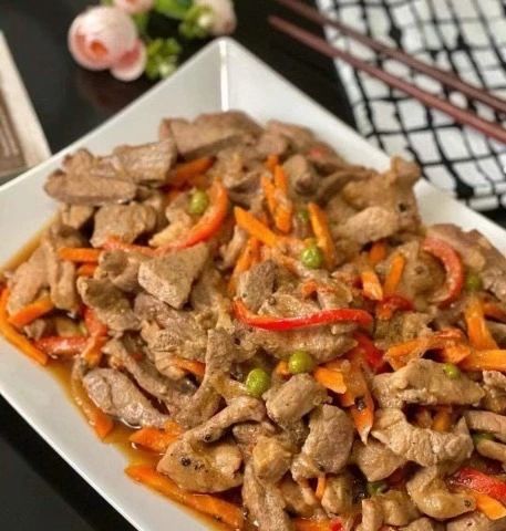 A vibrant Filipino dish made fresh at Halika World Kitchen