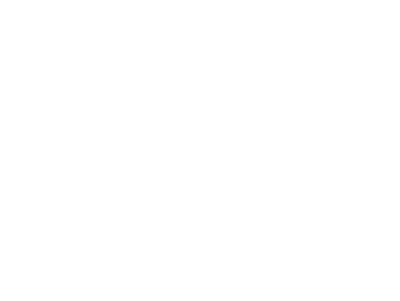 Logo for PetPal Services with bold and pixelated white text on black background.