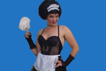 french maid singing telegram family entertainer surprise gift unique gift birthday surprise joke