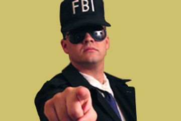 FBI Agent singing telegram. fake FBI agent. funny gag gift funny joke gift funny prank birthday gift