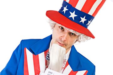 uncle sam singing telegram family entertainer surprise gift unique gift birthday surprise funny joke