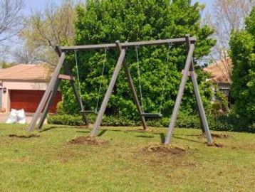 Swings made from recycled plastic