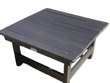 Coffee table made from recycled plastic